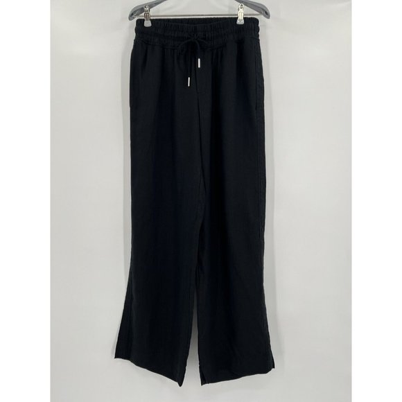 Quince Pants & Jumpsuits Quince Womens Black 0 European Linen Wide